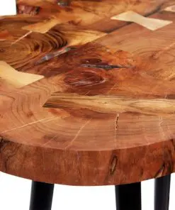 vidaXL Log Bar Table Solid Acacia Wood 90x60x110 cm
