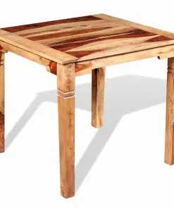 vidaXL Dining Table Solid Sheesham Wood 82x80x76 cm