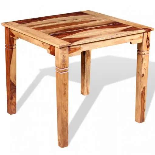 vidaXL Dining Table Solid Sheesham Wood 82x80x76 cm