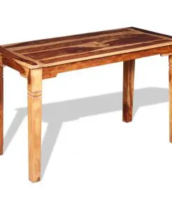 vidaXL Dining Table Solid Sheesham Wood 120x60x76 cm