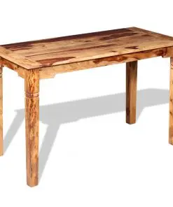 vidaXL Dining Table Solid Sheesham Wood 120x60x76 cm