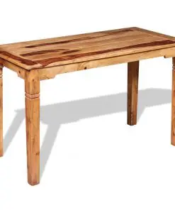 vidaXL Dining Table Solid Sheesham Wood 120x60x76 cm