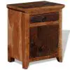 vidaXL Nightstand Solid Acacia Reclaimed Wood