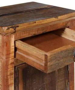 vidaXL Nightstand Solid Acacia Reclaimed Wood