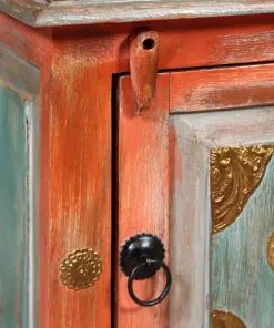 vidaXL Nightstand Solid Mango Wood Orange