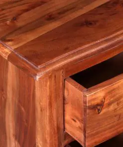 vidaXL Nightstands with Drawers 2 pcs Solid Acacia Wood