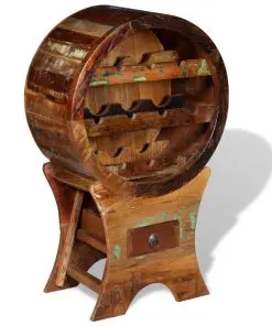vidaXL Wine Rack for 10 Bottles Solid Reclaimed Wood