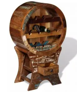 vidaXL Wine Rack for 10 Bottles Solid Reclaimed Wood