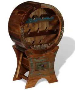 vidaXL Wine Rack for 10 Bottles Solid Reclaimed Wood