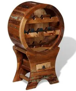 vidaXL Wine Rack for 10 Bottles Solid Reclaimed Wood
