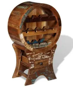 vidaXL Wine Rack for 10 Bottles Solid Reclaimed Wood