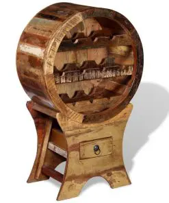 vidaXL Wine Rack for 10 Bottles Solid Reclaimed Wood