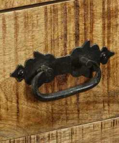 vidaXL Sideboard with 3 Drawers Rough Mango Wood