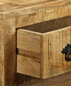 vidaXL Sideboard with 3 Drawers Rough Mango Wood
