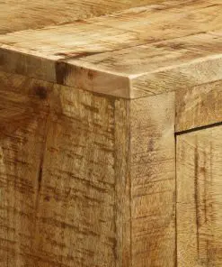 vidaXL Sideboard with 3 Drawers Rough Mango Wood