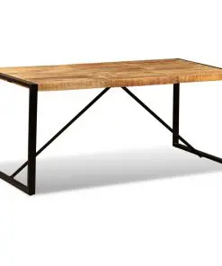vidaXL Dining Table Solid Rough Mango Wood 180 cm