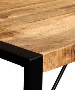 vidaXL Dining Table Solid Rough Mango Wood 180 cm