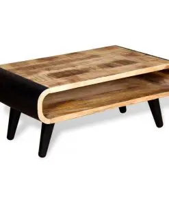 vidaXL Coffee Table Rough Mango Wood 90x55x39 cm