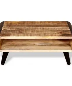 vidaXL Coffee Table Rough Mango Wood 90x55x39 cm