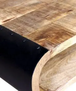 vidaXL Coffee Table Rough Mango Wood 90x55x39 cm