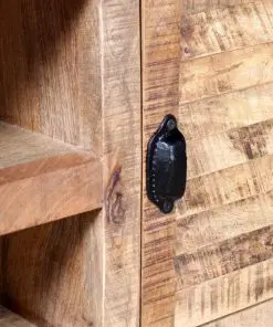 vidaXL TV Cabinet Rough Mango Wood 120x30x50 cm