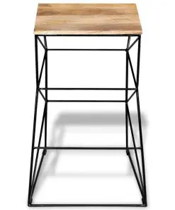 vidaXL Bar Stool Solid Mango Wood