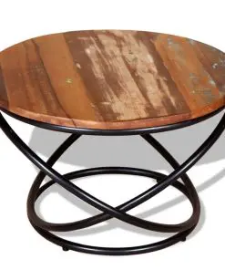 vidaXL Coffee Table Solid Reclaimed Wood 60x60x40 cm