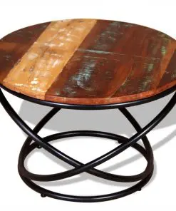 vidaXL Coffee Table Solid Reclaimed Wood 60x60x40 cm