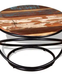 vidaXL Coffee Table Solid Reclaimed Wood 60x60x40 cm