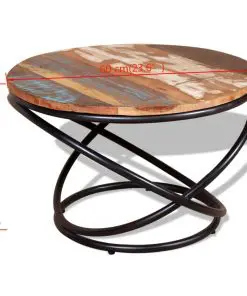 vidaXL Coffee Table Solid Reclaimed Wood 60x60x40 cm