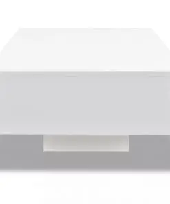 vidaXL Coffee Table High Gloss White
