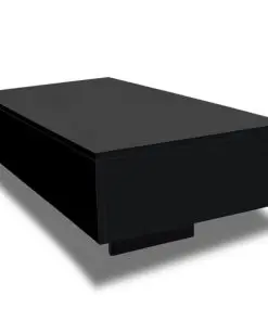 vidaXL Coffee Table High Gloss Black