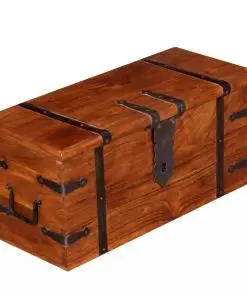 vidaXL 2 Piece Storage Chest Set Solid Wood