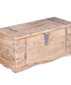 vidaXL Storage Chest Solid Acacia Wood