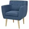 vidaXL Armchair Blue Fabric