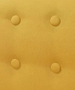 vidaXL Armchair Yellow Fabric