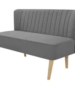 vidaXL Sofa Fabric 117×55.5×77 cm Light Grey