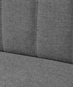 vidaXL Sofa Fabric 117×55.5×77 cm Light Grey