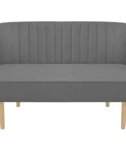 vidaXL Sofa Fabric 117×55.5×77 cm Light Grey