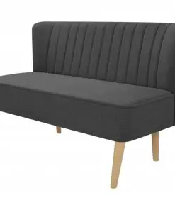 vidaXL Sofa Fabric 117×55.5×77 cm Dark Grey