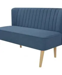 vidaXL Sofa Fabric 117×55.5×77 cm Blue