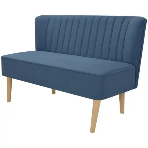 vidaXL Sofa Fabric 117×55.5×77 cm Blue