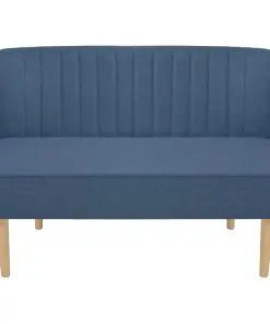 vidaXL Sofa Fabric 117×55.5×77 cm Blue