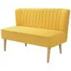 vidaXL Sofa Fabric 117×55.5×77 cm Yellow