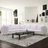 vidaXL Corner Sofa Artificial Leather White