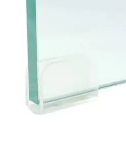 vidaXL TV Stand/Monitor Riser Glass Clear 60x25x11 cm