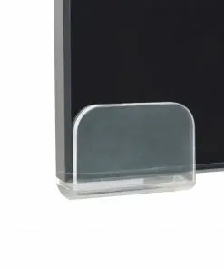 vidaXL TV Stand/Monitor Riser Glass Black 120x30x13 cm