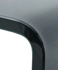 vidaXL TV Stand/Monitor Riser Glass Black 120x30x13 cm