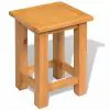 vidaXL End Table 27x24x37 cm Solid Oak Wood vidaXL End Table 27x24x37 cm Solid Oak Wood
