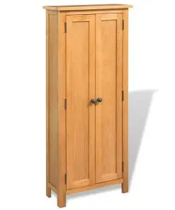 vidaXL Storage Cabinet 50x22x122 cm Solid Oak Wood